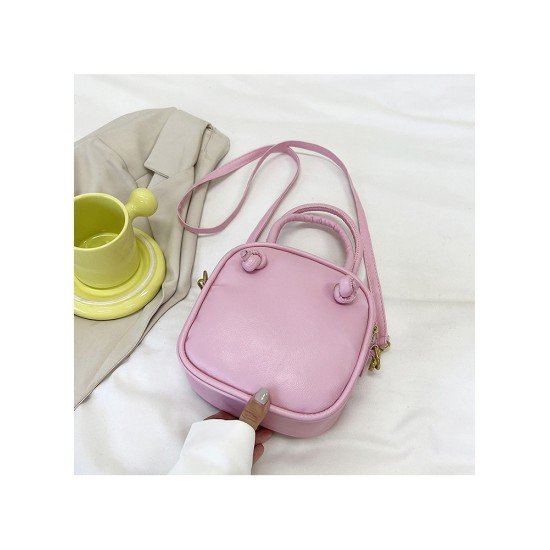  PU Pure Color Shoulder Bag For Women