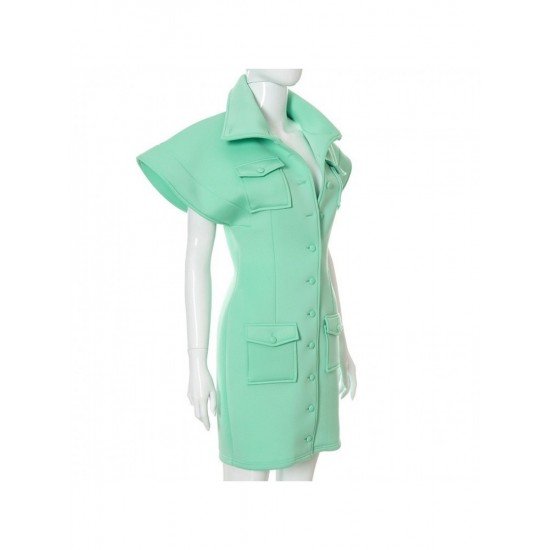  Pure Color Short Sleeve Women's Jacket