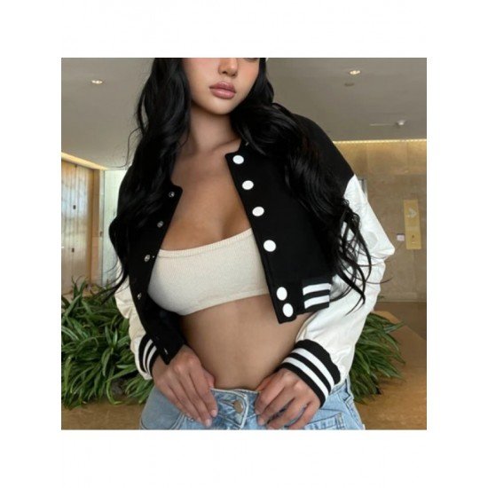  Summer Fashion Long Sleeve Women's Baseball Jacket