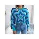 Contrast Color Star Pullover Sweaters For Women