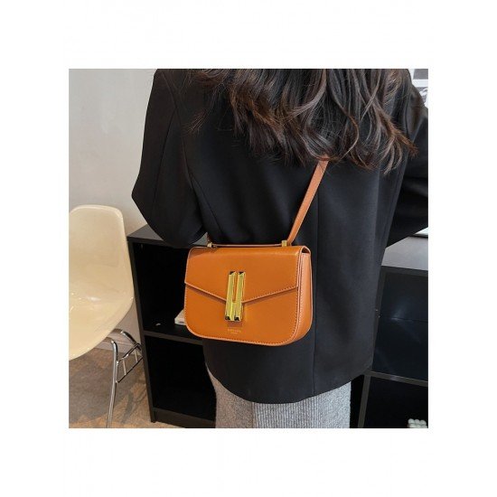  PU Pure Color Cross Body Shoulder Bag