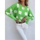 Ladies Flowers Pullover Sweaters For Women