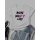 Leisure Letter Printed T Shirts For Women