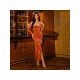 Designer Ladies Cold Sleeve Slit Evening Maxi Dress