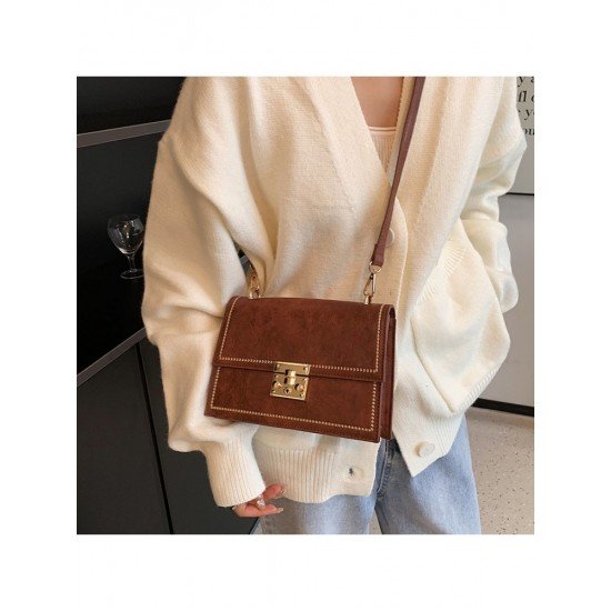 Retro Brown Ladies Shoulder Bags