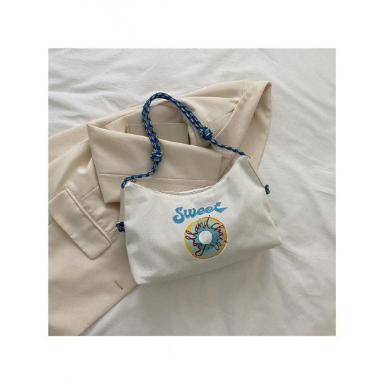  2022 Casual Letter Printing Large Capacity Tote Bag