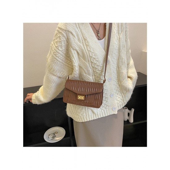 Twist Lock White One Shoulder Bags