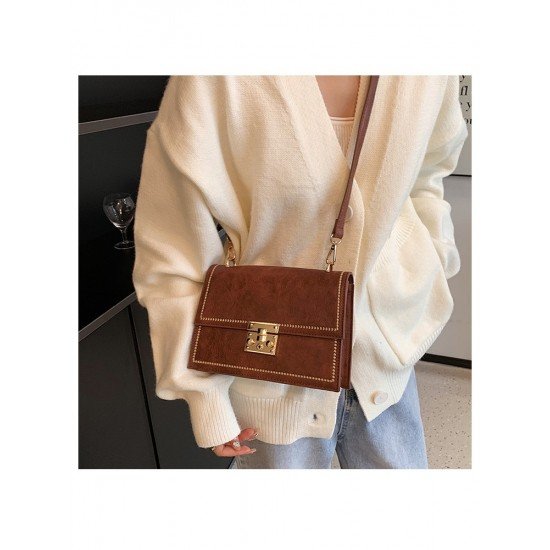 Retro Brown Ladies Shoulder Bags