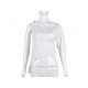 Designer Asymmetry Tie Wrap White Ladies Tops