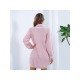 Turtle Neck Pullover Solid Long Sleeve Sweater Dress