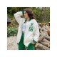  Winter Fashion Letter Number Embroidery Jacket