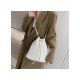 Stylish White Drawstring Cross Body Shoulder Bags