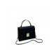 Ladies Black Alligator Print Shoulder Bags